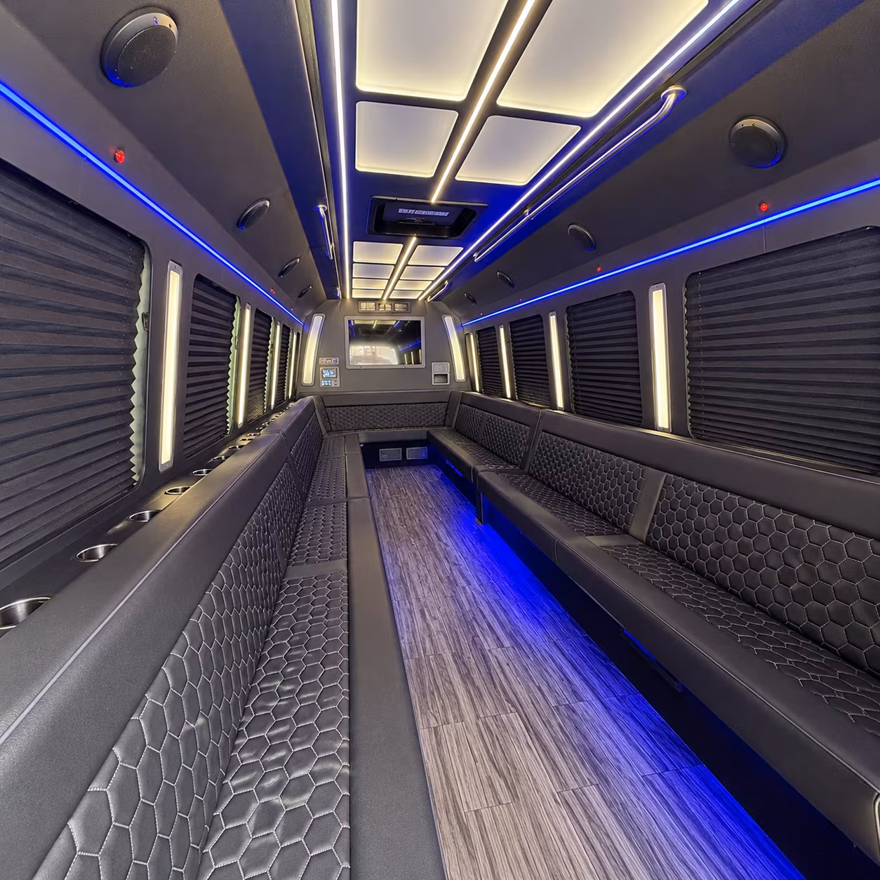 kentwood 30 passenger party bus interior